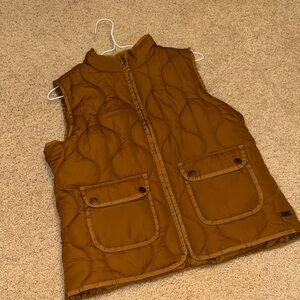 Natural Reflections Brown Puffer Vest